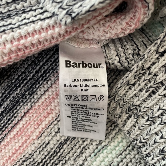 BARBOUR Womens Striped Long Sleeve Crew Neck Sweater - Picture 4 of 5